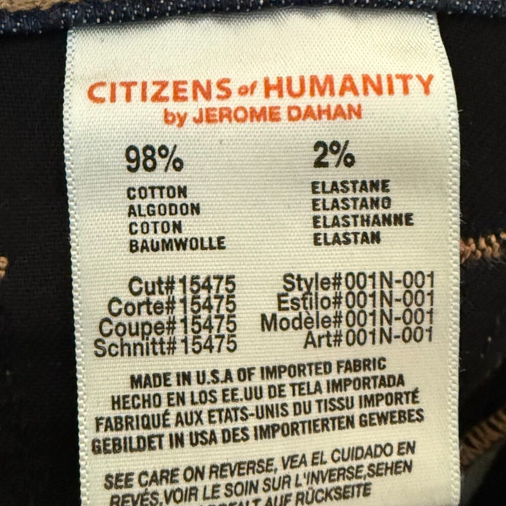 Citizens of Humanity Kelly Bootcut Jeans Womens 32x30 Low Rise Dark Wash Blue - Picture 3 of 11